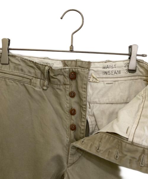 RRL（ダブルアールエル）RRL (ダブルアールエル) ユーティリティーパンツ ベージュ サイズ:29の古着・服飾アイテム
