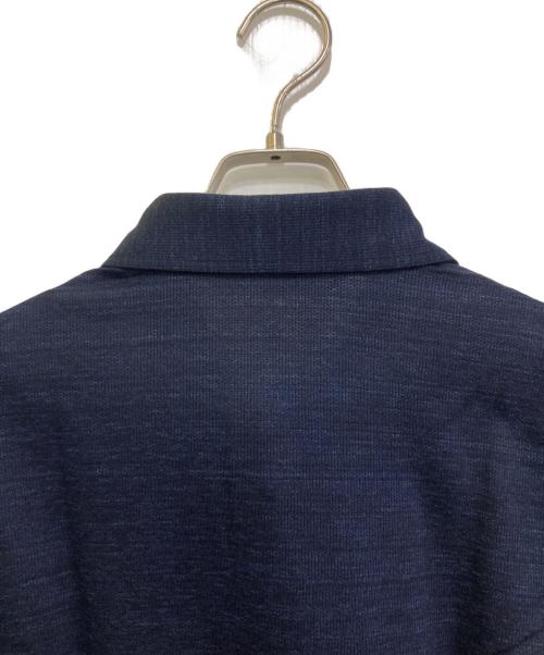 CLUTCH CAFE（クラッチ カフェ）CLUTCH CAFE (クラッチ カフェ) リネン混ポロシャツ 201J202ZMA3 ネイビー サイズ:Lの古着・服飾アイテム