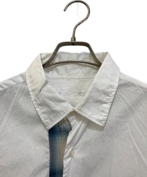 SOPHNET.（ソフネット）SOPHNET. (ソフネット) SUVIN GIZA SWITCHING RELAX-FIT SHIRT　SPNT-260009 ホワイト サイズ:3の古着・服飾アイテム