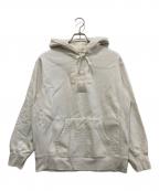 SUPREMEシュプリーム）の古着「cross box logo hooded sweatshirt」｜ホワイト