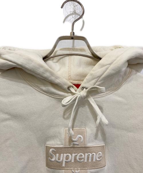 SUPREME（シュプリーム）SUPREME (シュプリーム) cross box logo hooded sweatshirt ホワイト サイズ:Sの古着・服飾アイテム
