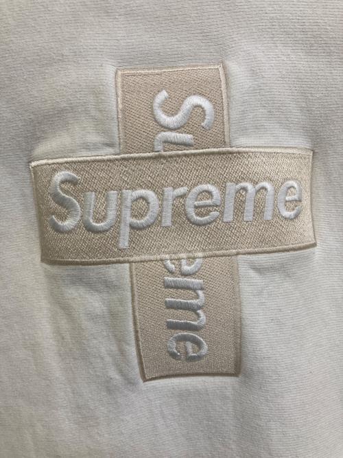 SUPREME（シュプリーム）SUPREME (シュプリーム) cross box logo hooded sweatshirt ホワイト サイズ:Sの古着・服飾アイテム