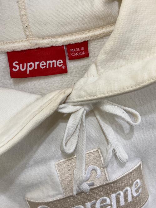 SUPREME（シュプリーム）SUPREME (シュプリーム) cross box logo hooded sweatshirt ホワイト サイズ:Sの古着・服飾アイテム