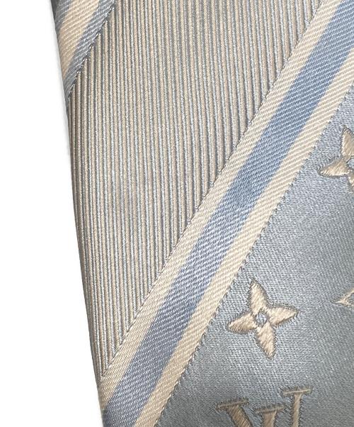LOUIS VUITTON（ルイ ヴィトン）LOUIS VUITTON (ルイ ヴィトン) モノグラム総柄ネクタイ ブルー サイズ:不明(実寸をご参考下さい)の古着・服飾アイテム
