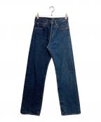 LEVI'S×BEAMSリーバイス×ビームス）の古着「HALF & HALF COLLECTIONデニムパンツ　16452-0001」｜インディゴ