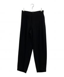 N.HOOLYWOOD（エヌ ハリウッド）の古着「TUCKED TROUSERS 2222-PT23-098 peg」｜ブラック