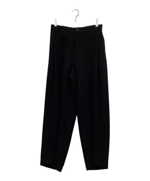 N.HOOLYWOOD（エヌ ハリウッド）N.HOOLYWOOD (エヌ ハリウッド) TUCKED TROUSERS 2222-PT23-098 peg ブラック サイズ:38の古着・服飾アイテム