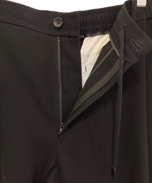 N.HOOLYWOOD（エヌ ハリウッド）N.HOOLYWOOD (エヌ ハリウッド) TUCKED TROUSERS 2222-PT23-098 peg ブラック サイズ:38の古着・服飾アイテム