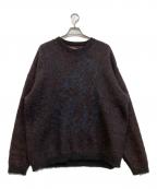YOKEヨーク）の古着「3COLOR JACQUARD MOHAIR SWEATER　YK23FW0579S」｜ブラック×レッド