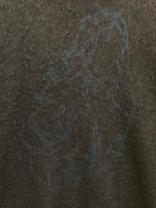 YOKE（ヨーク）YOKE (ヨーク) 3COLOR JACQUARD MOHAIR SWEATER　YK23FW0579S ブラック×レッド サイズ:3の古着・服飾アイテム