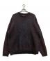YOKE（ヨーク）の古着「3COLOR JACQUARD MOHAIR SWEATER　YK23FW0579S」｜ブラック×レッド