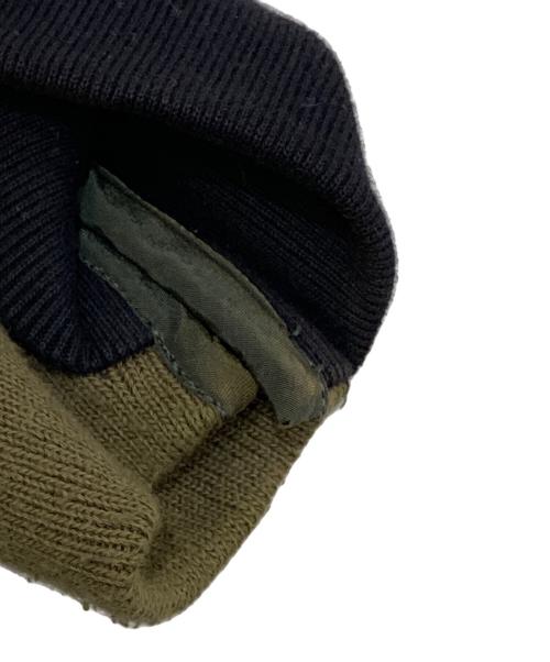 sacai（サカイ）sacai (サカイ) Sponge Sweat × MA-1 Hoodie　SCM-036 ネイビー×カーキ サイズ:3の古着・服飾アイテム