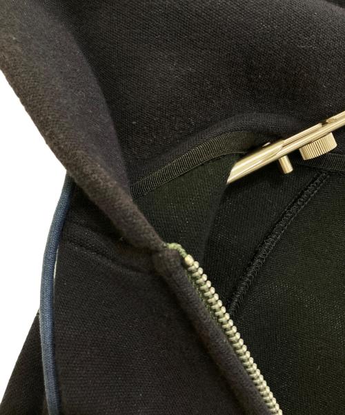 sacai（サカイ）sacai (サカイ) Sponge Sweat × MA-1 Hoodie　SCM-036 ネイビー×カーキ サイズ:3の古着・服飾アイテム