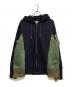 sacai（サカイ）の古着「Sponge Sweat × MA-1 Hoodie　SCM-036」｜ネイビー×カーキ