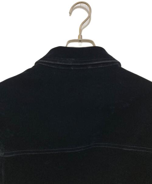 ZARA（ザラ）ZARA (ザラ) フロッキーベルベットジャケット　8491/707/407 ネイビー サイズ:Lの古着・服飾アイテム