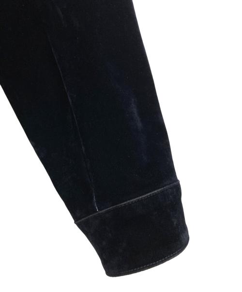ZARA（ザラ）ZARA (ザラ) フロッキーベルベットジャケット　8491/707/407 ネイビー サイズ:Lの古着・服飾アイテム