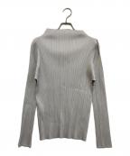 PLEATS PLEASEプリーツプリーズ）の古着「カットソー　PP55-JK104」｜グレー