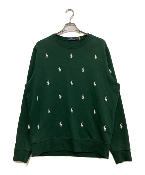 POLO RALPH LAUREN（ポロ・ラルフローレン）POLO RALPH LAUREN (ポロ・ラルフローレン) ドットポニースウェット グリーン サイズ:Lの古着・服飾アイテム