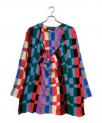 COMME des GARCONS HOMME PLUSコムデギャルソンオムプリュス）の古着「block check long knit　PJ-N501」｜マルチカラー