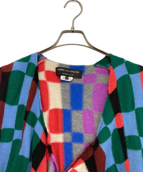 COMME des GARCONS HOMME PLUS（コムデギャルソンオムプリュス）COMME des GARCONS HOMME PLUS (コムデギャルソンオムプリュス) block check long knit　PJ-N501 マルチカラー サイズ:Mの古着・服飾アイテム