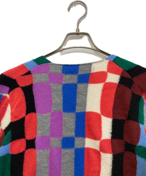 COMME des GARCONS HOMME PLUS（コムデギャルソンオムプリュス）COMME des GARCONS HOMME PLUS (コムデギャルソンオムプリュス) block check long knit　PJ-N501 マルチカラー サイズ:Mの古着・服飾アイテム