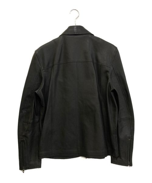DIESEL（ディーゼル）DIESEL (ディーゼル) L-KORN-A ラムレザージャケット　A154840IGAM ブラック サイズ:46の古着・服飾アイテム