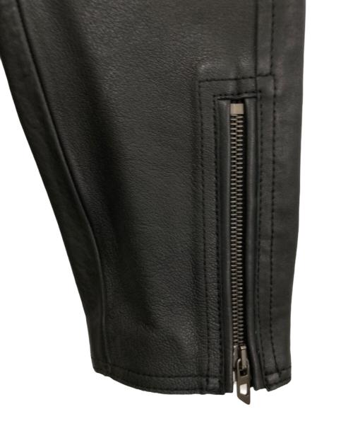 DIESEL（ディーゼル）DIESEL (ディーゼル) L-KORN-A ラムレザージャケット　A154840IGAM ブラック サイズ:46の古着・服飾アイテム