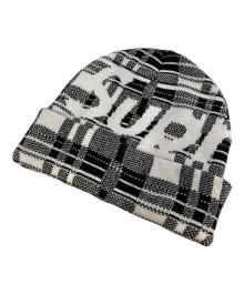 SUPREME（シュプリーム）の古着「Big Logo Beanie」｜ホワイト×ブラック