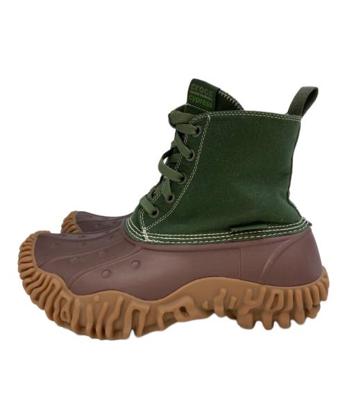 crocs（クロックス）crocs (クロックス) Salehe Bembury (サリーベンバリー) Cypress Duck Boot　210506 パープル×グリーン サイズ:ｍ９/ｗ１１の古着・服飾アイテム