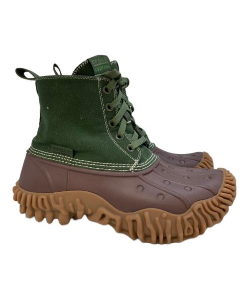 crocs（クロックス）crocs (クロックス) Salehe Bembury (サリーベンバリー) Cypress Duck Boot　210506 パープル×グリーン サイズ:ｍ９/ｗ１１の古着・服飾アイテム