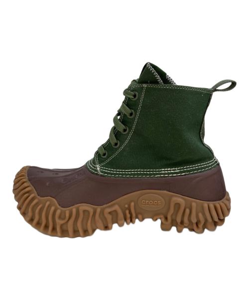 crocs（クロックス）crocs (クロックス) Salehe Bembury (サリーベンバリー) Cypress Duck Boot　210506 パープル×グリーン サイズ:ｍ９/ｗ１１の古着・服飾アイテム