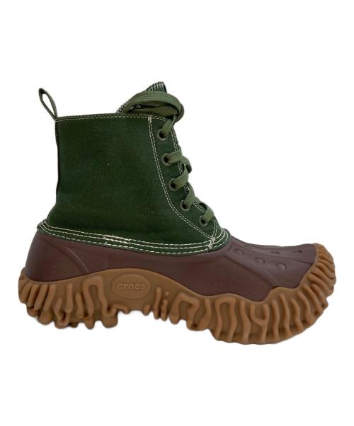 crocs（クロックス）crocs (クロックス) Salehe Bembury (サリーベンバリー) Cypress Duck Boot　210506 パープル×グリーン サイズ:ｍ９/ｗ１１の古着・服飾アイテム