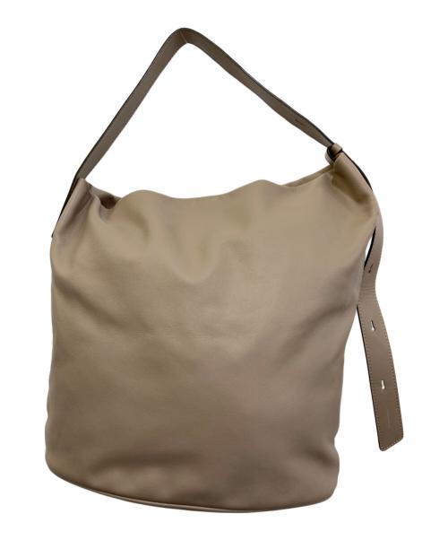 LORISTELLA（ロリステッラ）LORISTELLA (ロリステッラ) レザーショルダーバッグ ベージュの古着・服飾アイテム