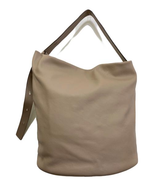 LORISTELLA（ロリステッラ）LORISTELLA (ロリステッラ) レザーショルダーバッグ ベージュの古着・服飾アイテム