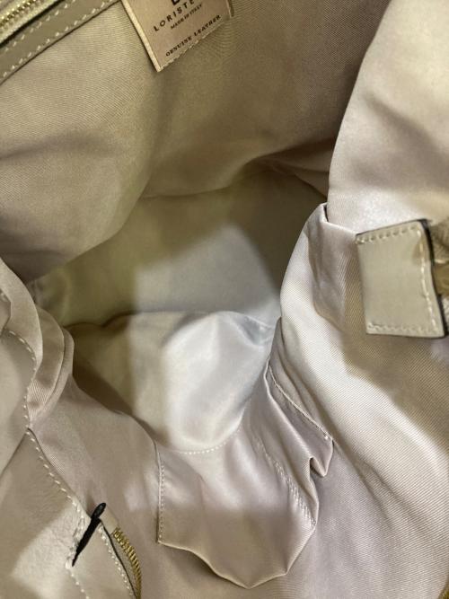 LORISTELLA（ロリステッラ）LORISTELLA (ロリステッラ) レザーショルダーバッグ ベージュの古着・服飾アイテム