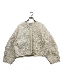 Adam et Rope（アダム エ ロペ）の古着「アートキルティングブルゾン　GAL-03000-A」｜アイボリー