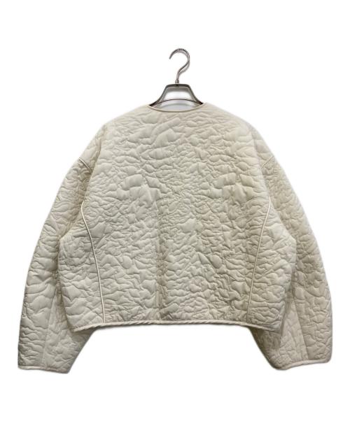 Adam et Rope（アダム エ ロペ）Adam et Rope (アダム エ ロペ) アートキルティングブルゾン　GAL-03000-A アイボリー サイズ:Fの古着・服飾アイテム