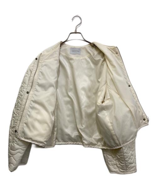 Adam et Rope（アダム エ ロペ）Adam et Rope (アダム エ ロペ) アートキルティングブルゾン　GAL-03000-A アイボリー サイズ:Fの古着・服飾アイテム