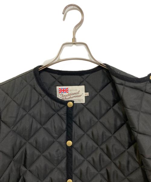 Traditional Weatherwear（トラディショナルウェザーウェア）Traditional Weatherwear (トラディショナルウェザーウェア) キルティングコート L222APQCO0098AA ブラック サイズ:36の古着・服飾アイテム