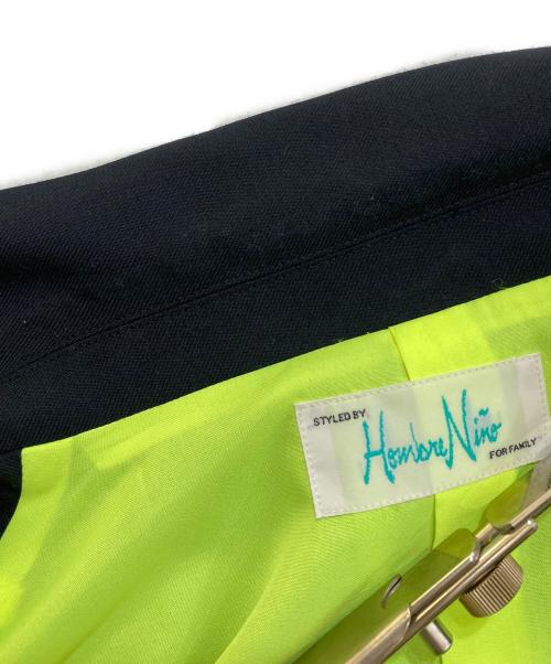 Hombre Nino（オンブレニーニョ）Hombre Nino (オンブレニーニョ) CORDURA WOOL BLAZER　HN0211-JK0002 ネイビー サイズ:Lの古着・服飾アイテム