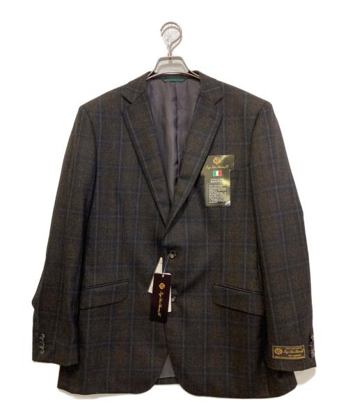 jenecostellazione（ジャンコステラッツォーネ）jenecostellazione (ジャンコステラッツォーネ) LORO PIANA (ロロピアーナ) ウール2Bジャケット　3050270 ブラウン サイズ:185 未使用品の古着・服飾アイテム