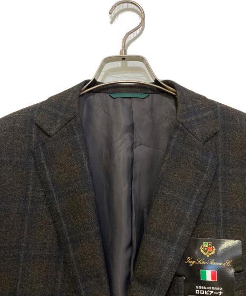 jenecostellazione（ジャンコステラッツォーネ）jenecostellazione (ジャンコステラッツォーネ) LORO PIANA (ロロピアーナ) ウール2Bジャケット　3050270 ブラウン サイズ:185 未使用品の古着・服飾アイテム