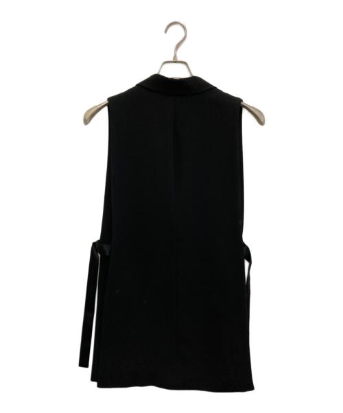 Col Pierrot（コルピエロ）Col Pierrot (コルピエロ) Georgette Vest ブラック サイズ:不明(実寸をご参考下さい)の古着・服飾アイテム