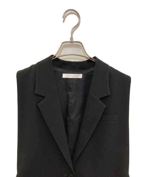 Col Pierrot（コルピエロ）Col Pierrot (コルピエロ) Georgette Vest ブラック サイズ:不明(実寸をご参考下さい)の古着・服飾アイテム