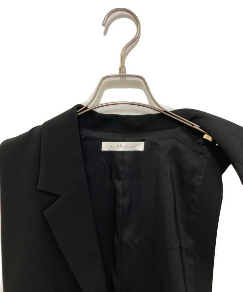 Col Pierrot（コルピエロ）Col Pierrot (コルピエロ) Georgette Vest ブラック サイズ:不明(実寸をご参考下さい)の古着・服飾アイテム
