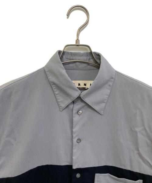 MARNI（マルニ）MARNI (マルニ) ウールトロピカル レギュラーカラーシャツ グレー サイズ:46の古着・服飾アイテム