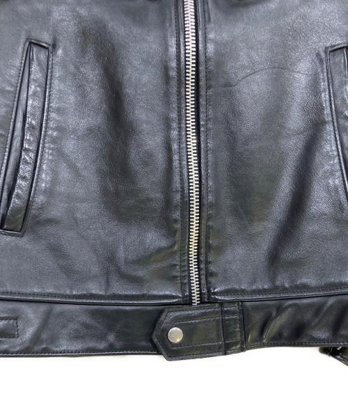 666（666）666 (666) Mywayman シングルライダースジャケット ブラック サイズ:38の古着・服飾アイテム