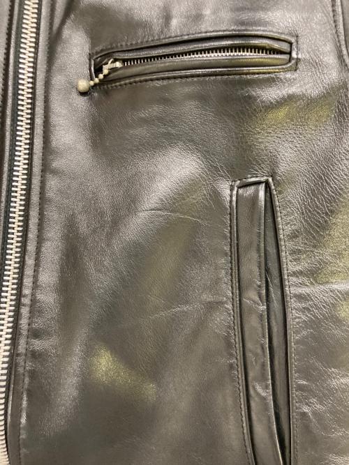 666（666）666 (666) Mywayman シングルライダースジャケット ブラック サイズ:38の古着・服飾アイテム