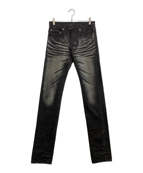 DIOR HOMME（ディオール オム）DIOR HOMME (ディオール オム) 爪痕ブラックデニムパンツ ブラック サイズ:29の古着・服飾アイテム