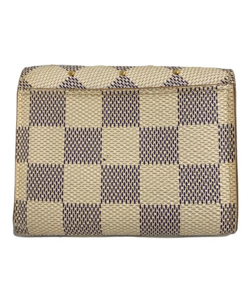 LOUIS VUITTON（ルイ ヴィトン）LOUIS VUITTON (ルイ ヴィトン) ポルトフォイユ・ゾエ ダミエ アズール　N60251 アイボリーの古着・服飾アイテム